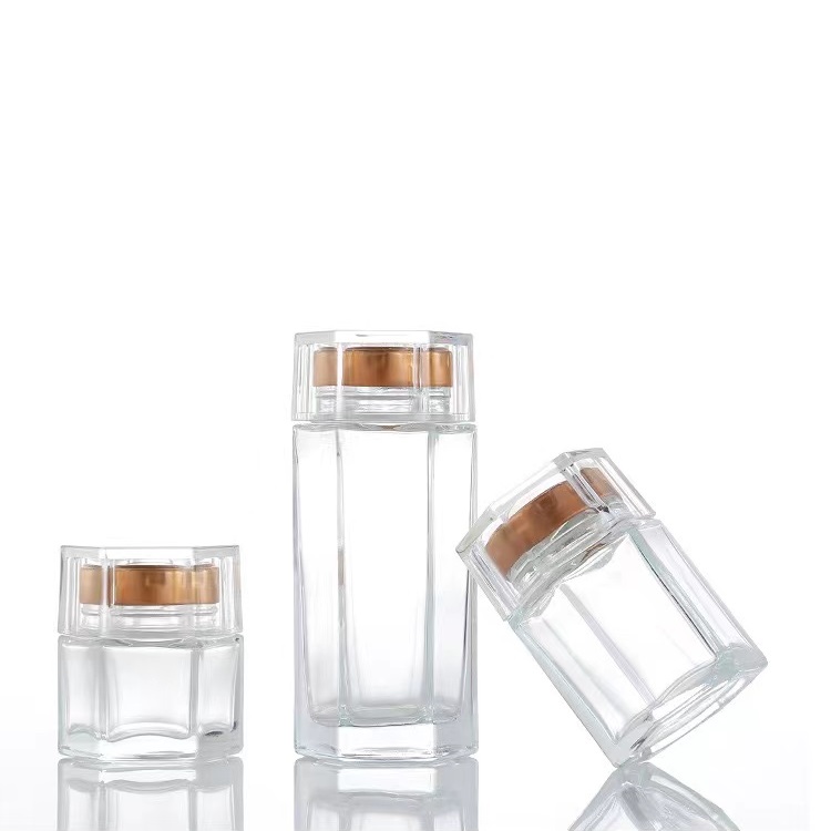 Manufacturer for Glass Jars For Kitchen - High-Grade Bird’s Nest Jar Glass High-Temperature Jam Glass Bottle Hexagon Honey Pickle Jar – Lena Glass