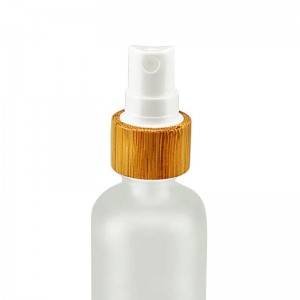 Frosted Glass Essential Oils Aromatherapy Sprayer Bottles With Bamboo Lids