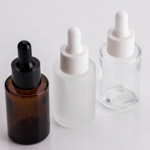 15ML Frosted 30ML Amber Glass Dropper Bottles Essential Oil Bottle Customize Frosted Cosmetic Bottle