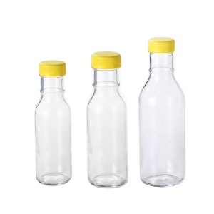 Empty 250ML 350ML 500ML Food Grade Glass Bottle for Juice Ketchup Hot Sauce