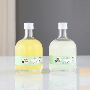 375ML Mini Cute Glass Wine Bottles Juice Bottles