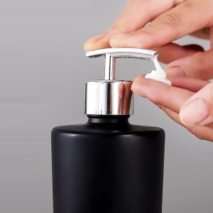Frosted Black White Hand Sanitizer Bottle Lotion Pump Glass Bottle Liquid Soap Dispensers
