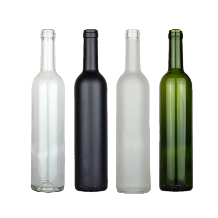 500ML 750ML Glass Bottle for Red Wine with Cork Featured Image