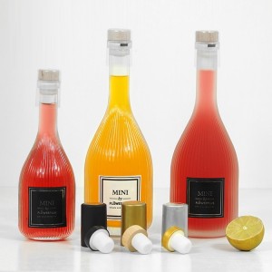 100ML 250ML 360ML 500ML Glass Bottle for Wine Liquor Beverage with Cork Stopper