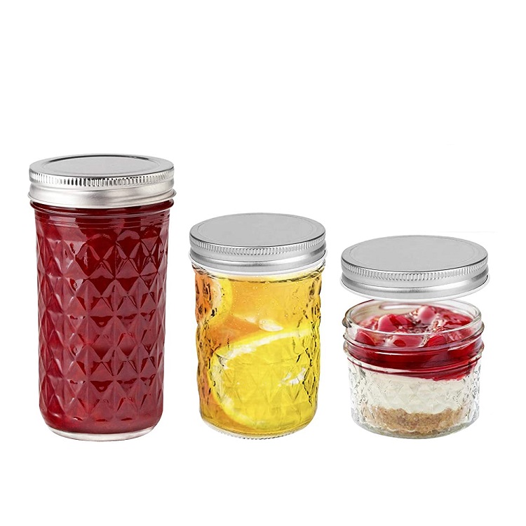 Wide Mouth Mason Jars with Lids for Jam, Honey, Wedding Favors, Shower Favors, Baby Foods Featured Image