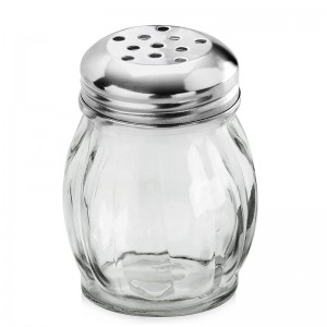 PriceList for Bell Glass Jars - Glass Cheese Pepper Spice Shaker with Perforated Stainless Steel Lid – Lena Glass