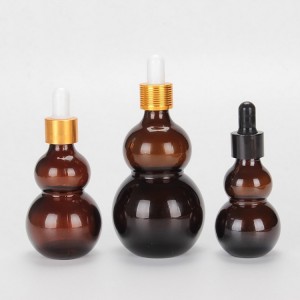 Customize Cosmetic Glass Dropper Bottle Essential Oil Amber Bottle