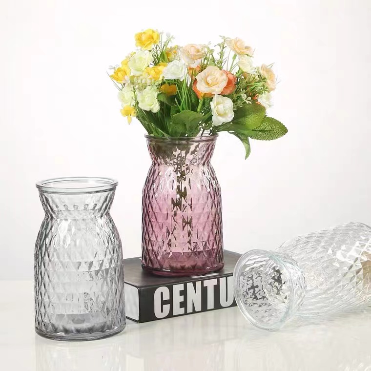 Reasonable price Big Glass Beer - Glass Vases Modern Angled Simple Style Clear Flower Glass Vases for Home Living Room and Office Tabletop Decor Or Gift – Lena Glass