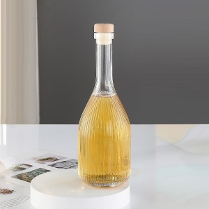 100ML 250ML 360ML 500ML Glass Bottle for Wine Liquor Beverage with Cork Stopper