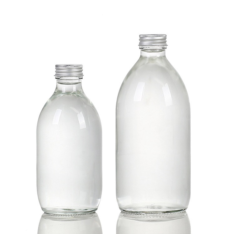 250ML 500ML Clear Frosted Glass Water Bottle Soda Bottle for Liquor Featured Image