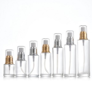 Empty Lotion Cream Pump Glass Container Cosmetic Bottle