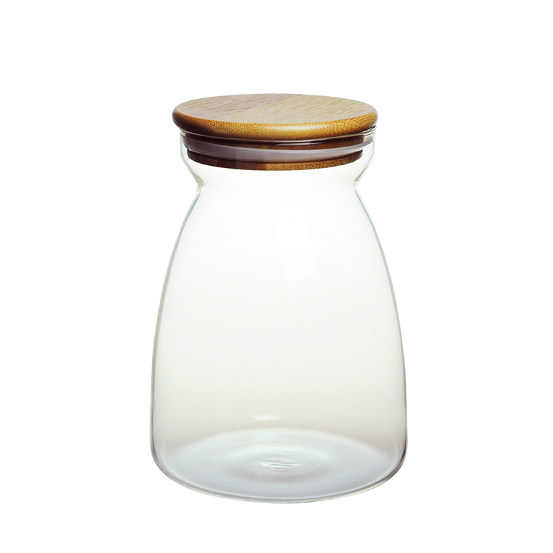 Environmentally Materials High Borosilicate Glass Storage Jars with Lids for Food Coffee Beans Tea Nuts Featured Image