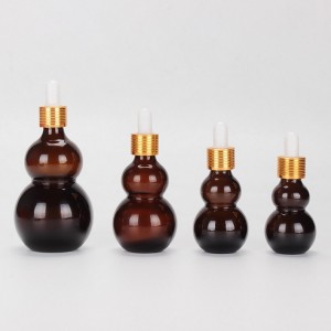 Customize Cosmetic Glass Dropper Bottle Essential Oil Amber Bottle