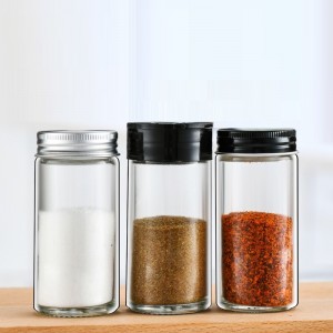 4 oz Full-Width Mouth Mini Glass Spice Jars with Airtight Lid for Spices, Jam, Jelly, Food Storage