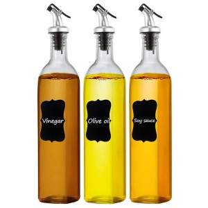 8oz 16oz 25oz 32oz Clear Glass Olive Oil Dispenser Bottle