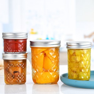 Wide Mouth Mason Jars with Lids for Jam, Honey, Wedding Favors, Shower Favors, Baby Foods