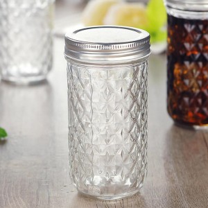 12 Ounce 16 Ounce 22 Ounce Wide Mouth Glass Mason Jars Canning Jars with Lids for Pickling Jam Jelly Overnight Oats