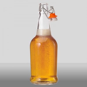 16 Ounce Glass Swing Top Beer Bottles with Flip-top Airtight Lid for Carbonated Drinks Water Kefir