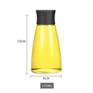 170ML Oil Bottle Glass Kitchen Oil Dispenser Vinegar Bottle