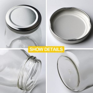 Glass Pudding Jars Yogurt Jars With Tin Lids for Jam Honey Wedding Favors Shower Favors Baby Foods