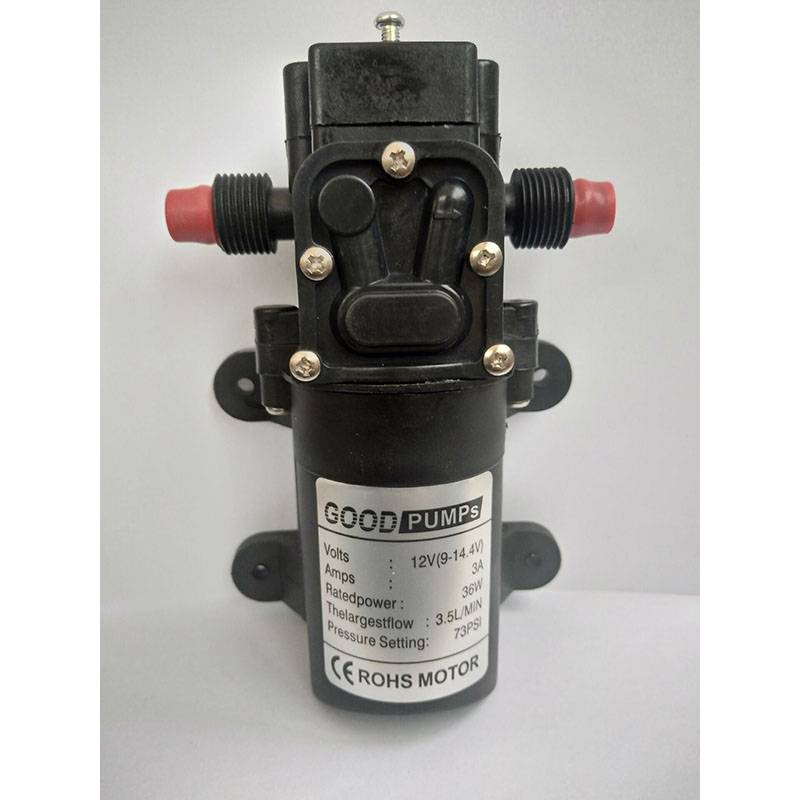 12V24V48V Hochdruck-Membranpumpe 3201 Doppel Gewinde Wasserpumpe Einstellbare Reflux Typ Elektro Sprayer Pump