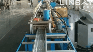 Scaffold plank roll forming machine