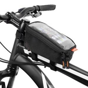 Best Ferkeapje Outdoor Waterproof Bicycle Bag Holder, Fiets Bicycle Front Tube Bag