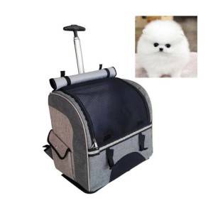 Custom Dog Cat Backpack Pet Travel Rest Carrying Trolley Bag