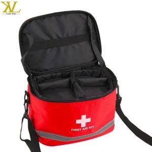 Red Backpack For First Aid Kits Box Empty Bags