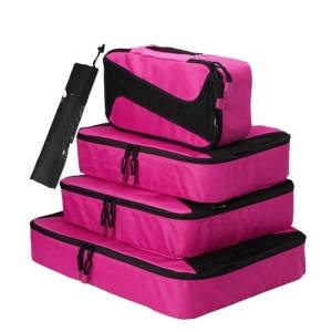 Travel Storage Bag Set, Customized 4pcs Set Travel Luggage Organizer Bag