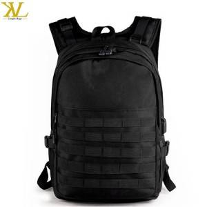 custom ထုတ်လုပ်သူအပန်းဖြေပြီးတော့ဖက်ရှင်က Black Tactical ကျောပိုးအိတ်အဆောက်အဦးအပြင်အားကစား Bag