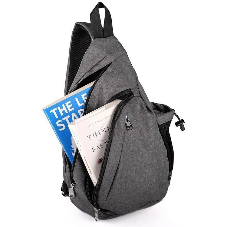 Sport Travel Shoulder Sling Bag Backpack, Multipurpose Daypack Book Bag for Men & Women, Triangle Messenger Bag Featured Image