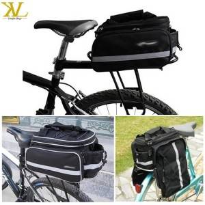 Waterproof Cycling Traveling Bicycle Backseat Saddle Bag, Bicycle Frame Bag