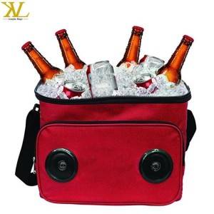 Outdoor Insulated Cooler Bag With Speaker, Bluetooth Mp3 Speaker Cooler Picnic Lunch Bag