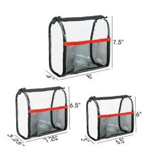 Wholesale Promotion Waterproof Pvc Clear Cosmetic Bag Transparent