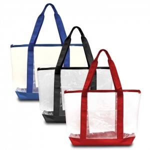 desain sederhana PVC Transparan Handbag, Clear PVC Tote bag