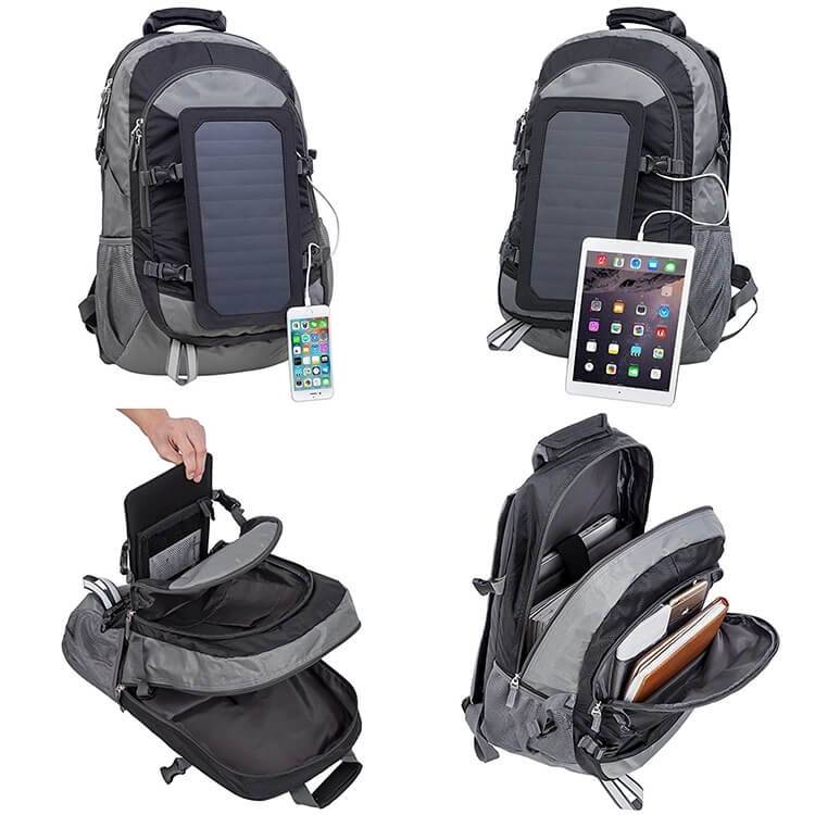 China Custom Camping Charger Laptop Backpack Solar Battery Panel Carry ...