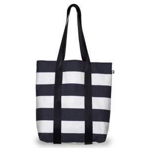 Black Stripes Tall Male Beach Bag, Fashion Male Beach Tote Bag