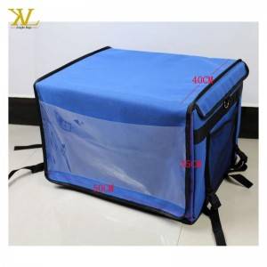 China Factory Red Insulated Food Delivery Cooler Bag