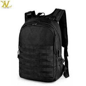 Benutzerdefinierte Hersteller Freizeit Mode und schwarzer taktischer Rucksack Outdoor Sport Bag