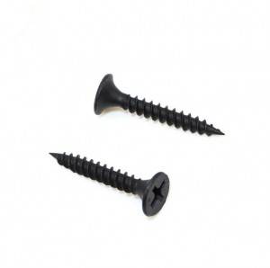 factory low price Din Metal Fine Thread Bugle Head Zinc Black Gypsum Board Collated Drywall Screws