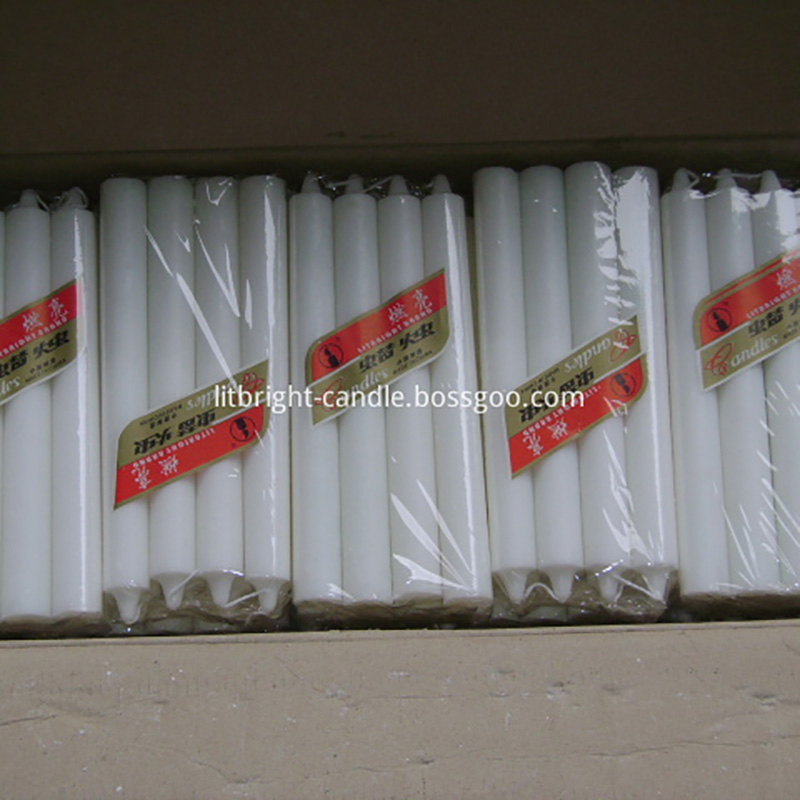 Ghana market white stick candle Featured Image