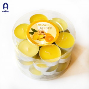 2018 new design popular scented and colorful tealight candles