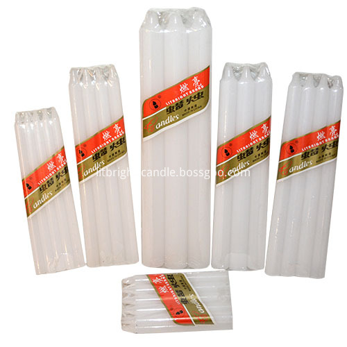 Pure paraffine wax white candles Featured Image