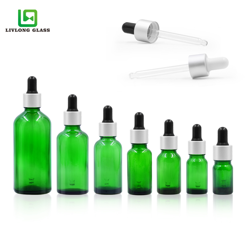 glass tinctures green color different child resistant droppers Featured Image