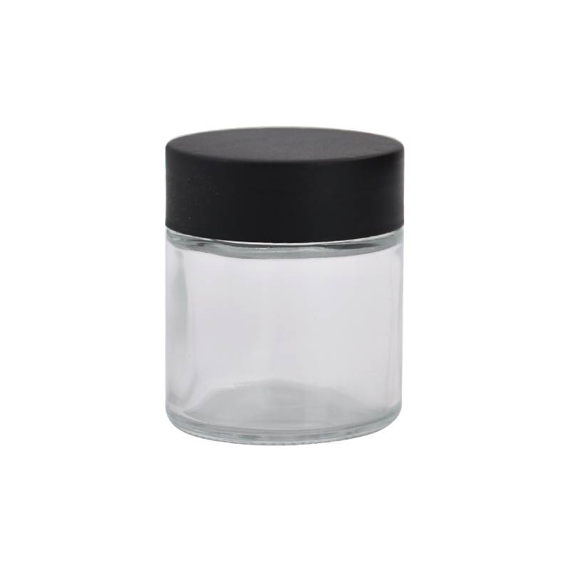 60ml child resistant glass jar / 2oz cannabis packaging Featured Image