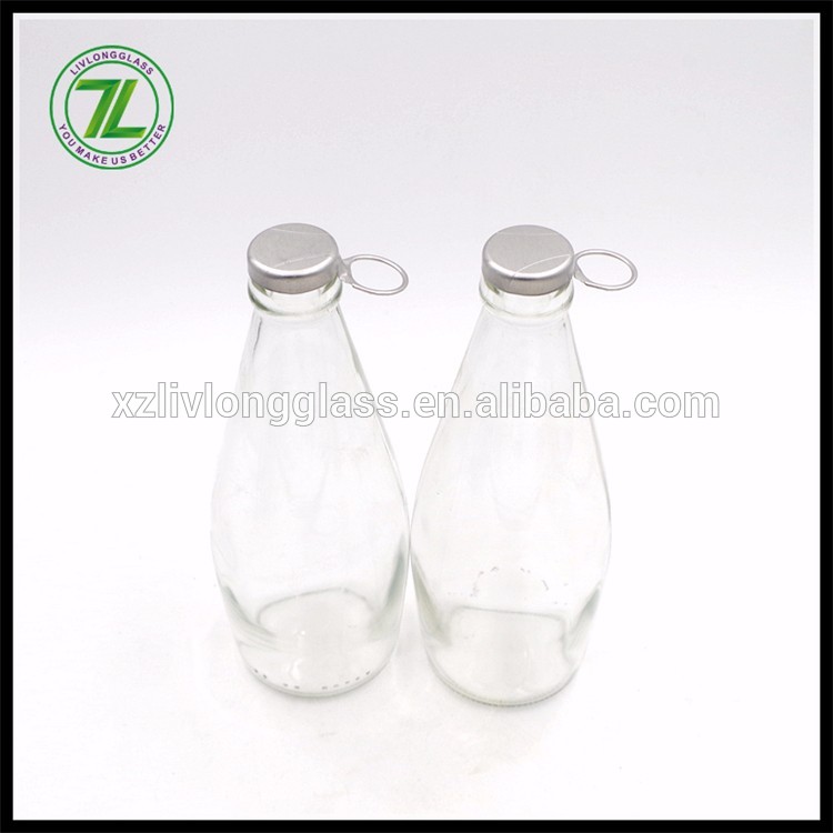 China High Definition Hexagon Glass Mason Jar Custom Design 330ml Fun Milk Bottle 11oz Fancy Drinks Glass Bottle With Ring Pull Cap Livlong Factory And Suppliers Livlong