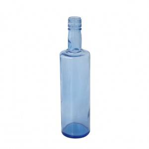 500ml glass light blue bottle for liquor