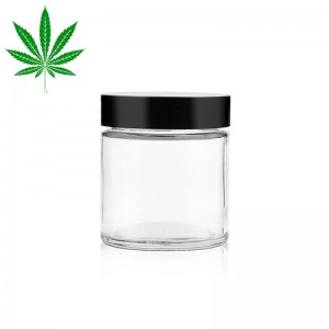 4oz marijuana glass jar with child resistant lid