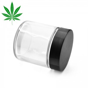 4oz marijuana glass jar with child resistant lid